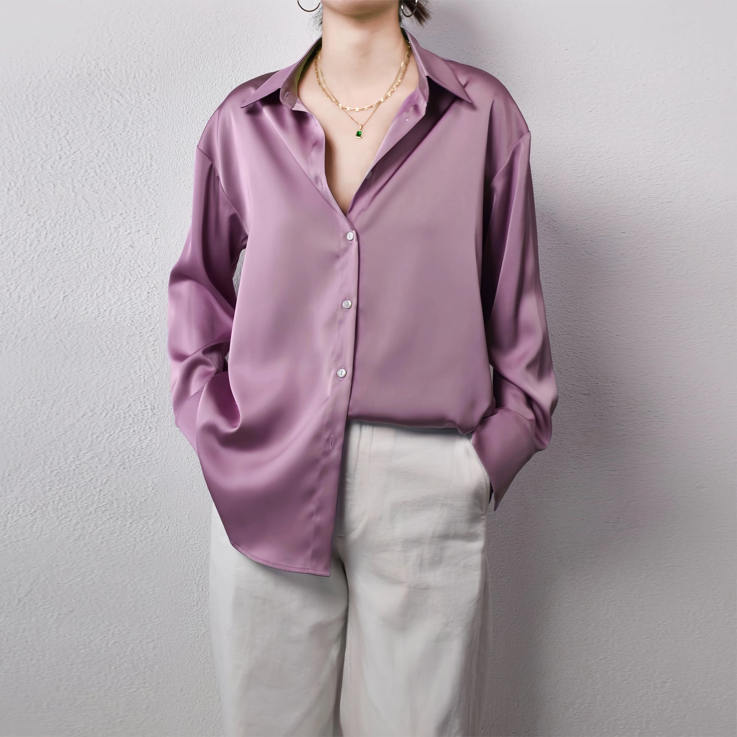Korean Office Lady Trend Casual Shirt Elegant