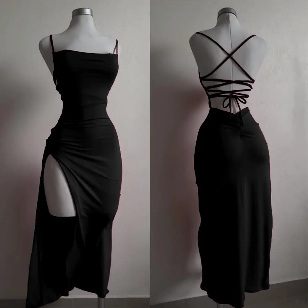 2024 Explosive Halter Strap Spice Girl Bodycon Dress