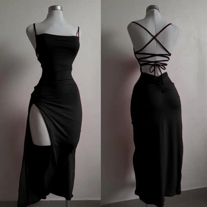 2024 Explosive Halter Strap Spice Girl Bodycon Dress