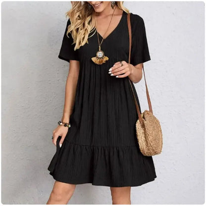 Women Summer Peplum Dresses Spring