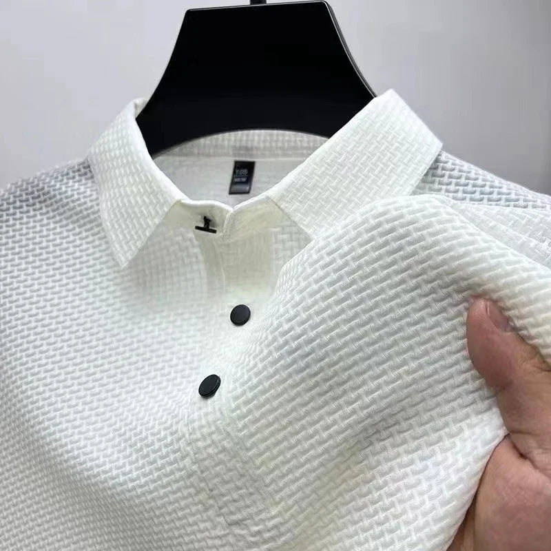 New Men's Business Casual Short Sleeved