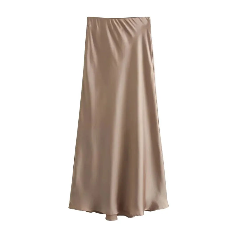 Skirt Women High Waist Long