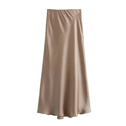 Skirt Women High Waist Long