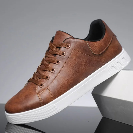 Casual Shoes Loafers British Leather Sneakers Flats Shoes Classic Men Leather