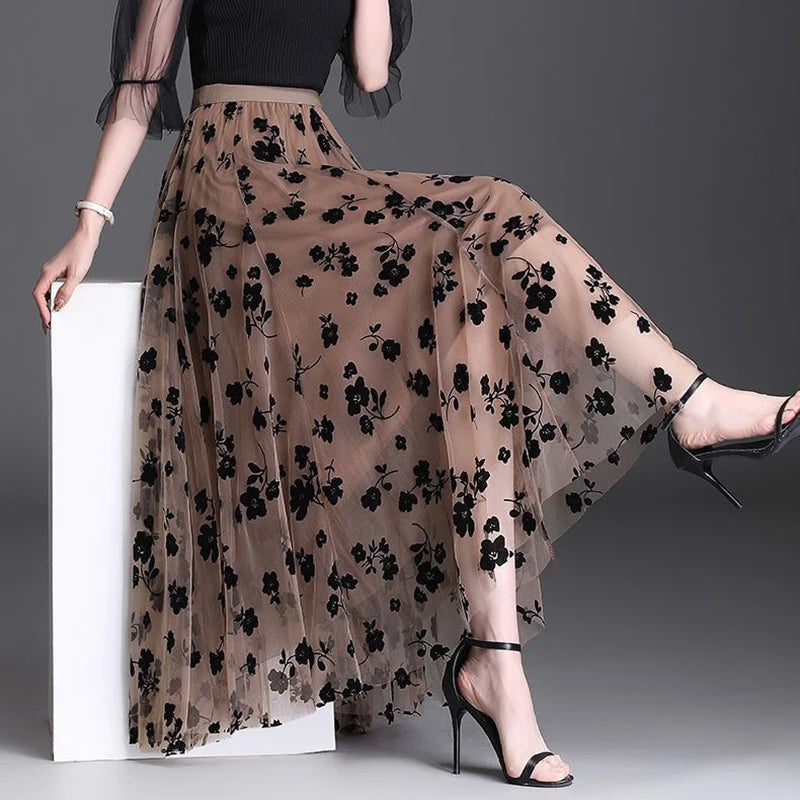 Korean Women Tulle Skirt Fashion Summer