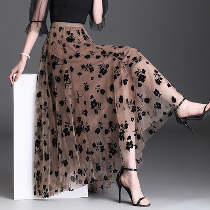 Korean Women Tulle Skirt Fashion Summer