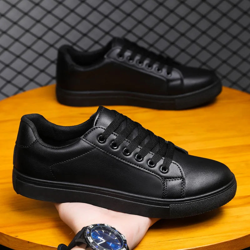 White Black Men Shoes Comfortable Casual Skateboard Shoes