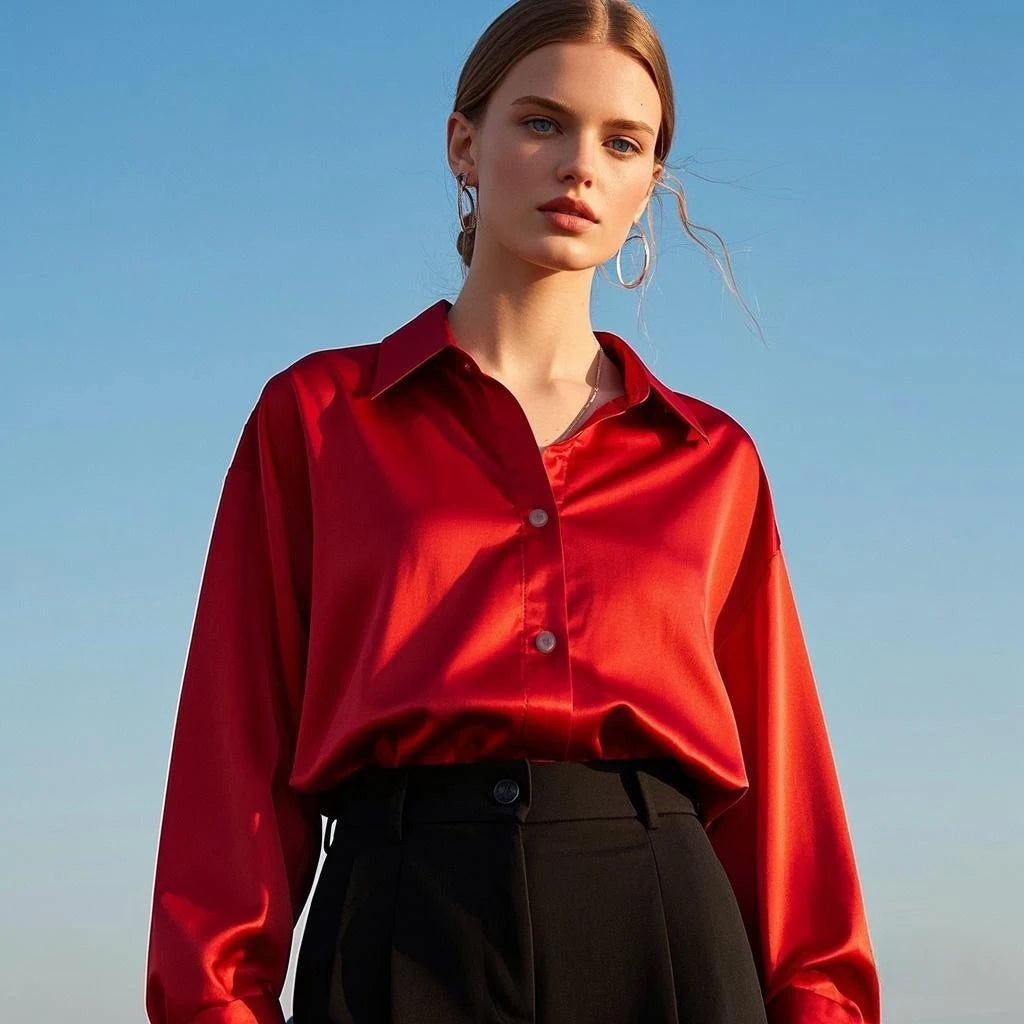 Korean Office Lady Trend Casual Shirt Elegant