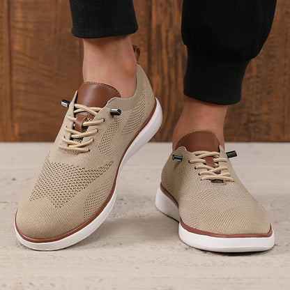 Fashionable Avant Garde Men's Sports Shoes Knitted Mesh Breathable