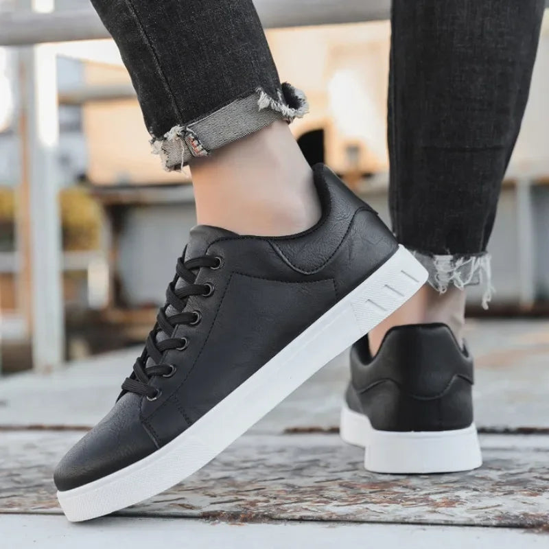Casual Shoes Loafers British Leather Sneakers Flats Shoes Classic Men Leather