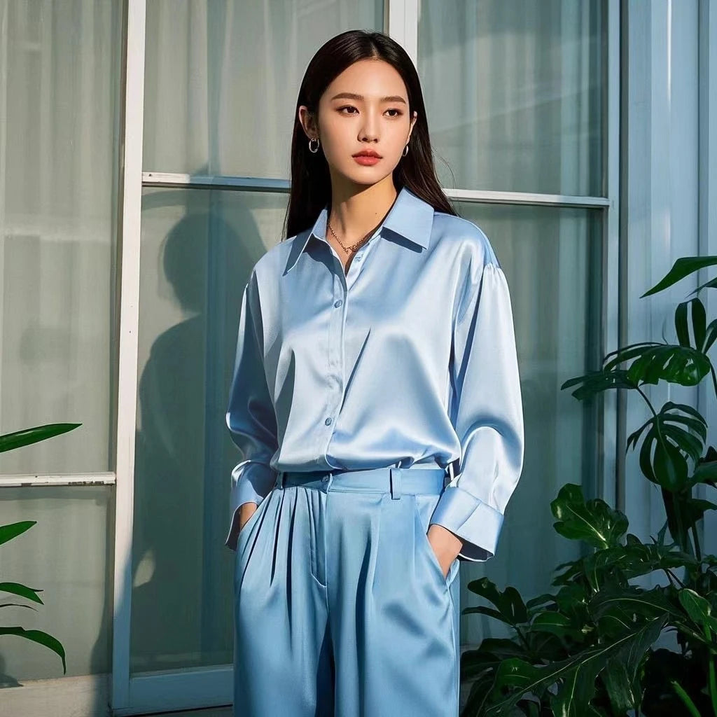 Korean Office Lady Trend Casual Shirt Elegant