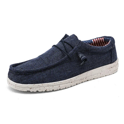 Men Casual Shoes Slip on Canvas Loafers Comfortable Walking