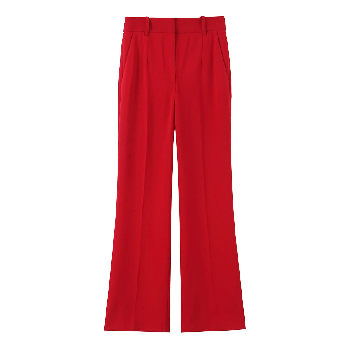 TRAFZA Women Romantic Red Vest Set V-Neck