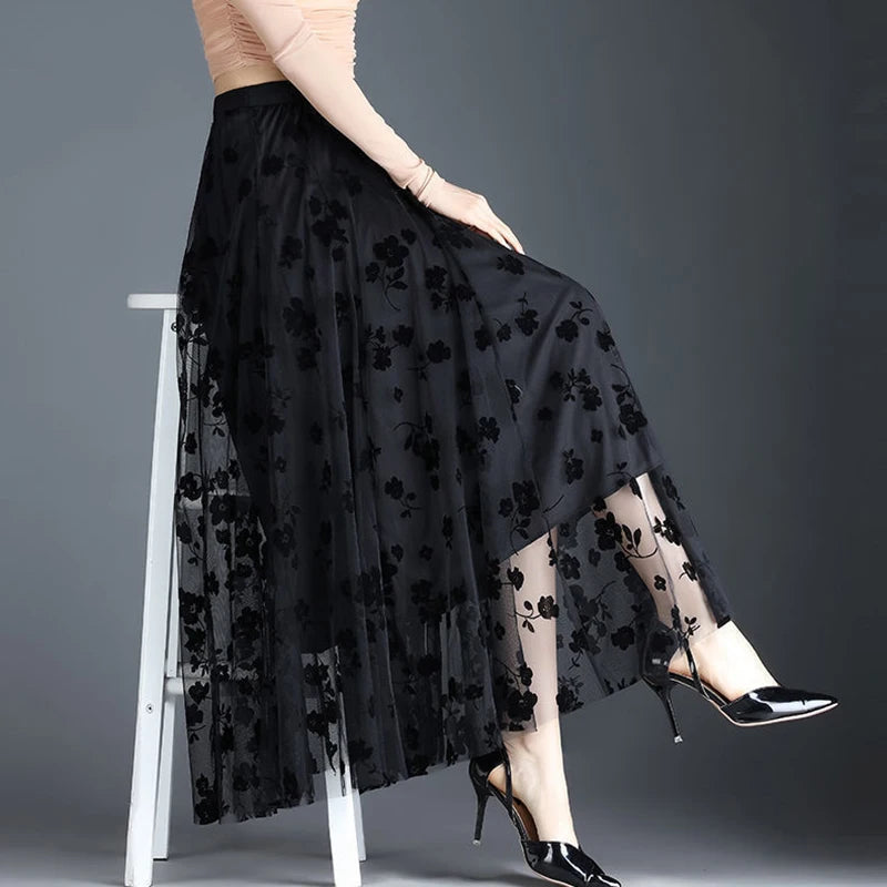 Korean Women Tulle Skirt Fashion Summer