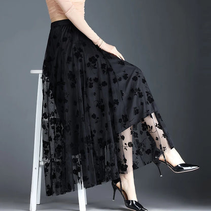 Korean Women Tulle Skirt Fashion Summer