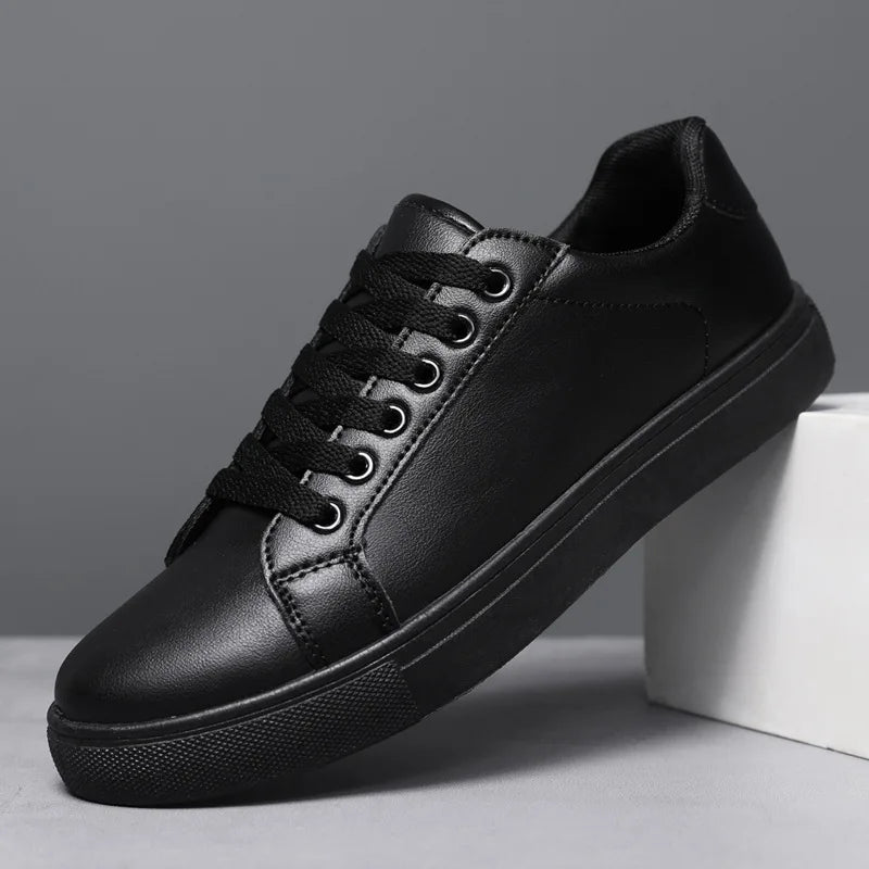 White Black Men Shoes Comfortable Casual Skateboard Shoes