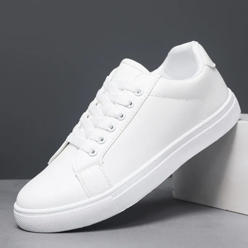 White Black Men Shoes Comfortable Casual Skateboard Shoes