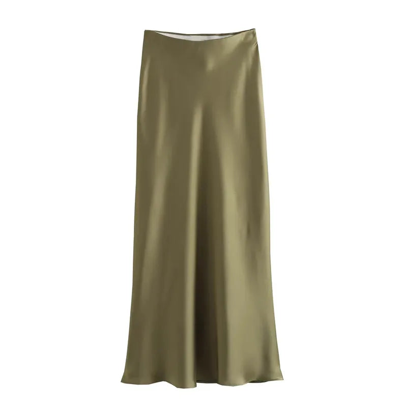 Skirt Women High Waist Long