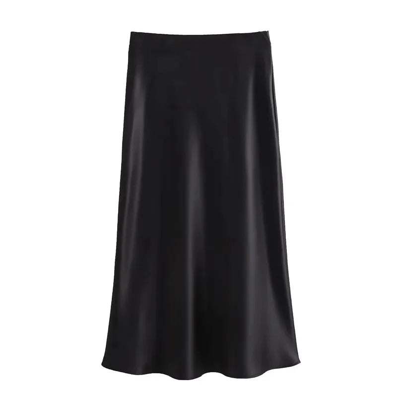 Skirt Women High Waist Long