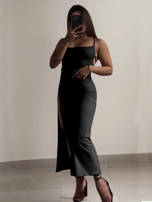 2024 Explosive Halter Strap Spice Girl Bodycon Dress