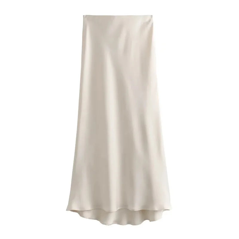 Skirt Women High Waist Long