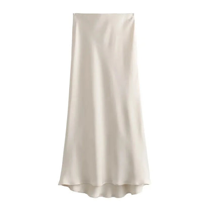Skirt Women High Waist Long