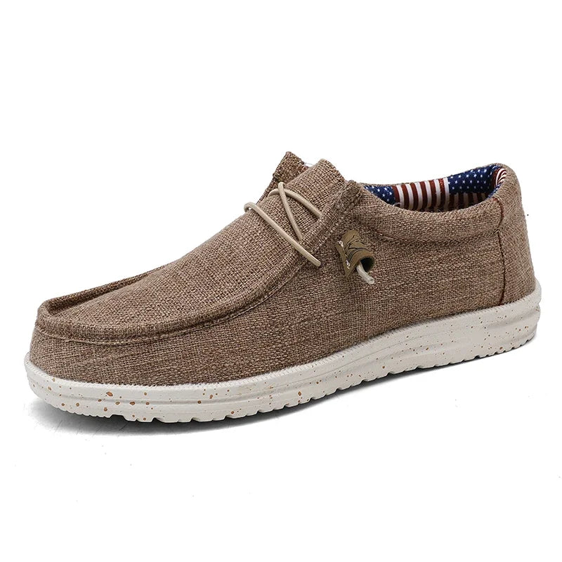 Men Casual Shoes Slip on Canvas Loafers Comfortable Walking