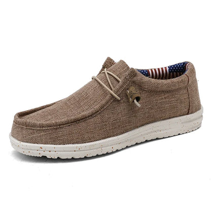Men Casual Shoes Slip on Canvas Loafers Comfortable Walking