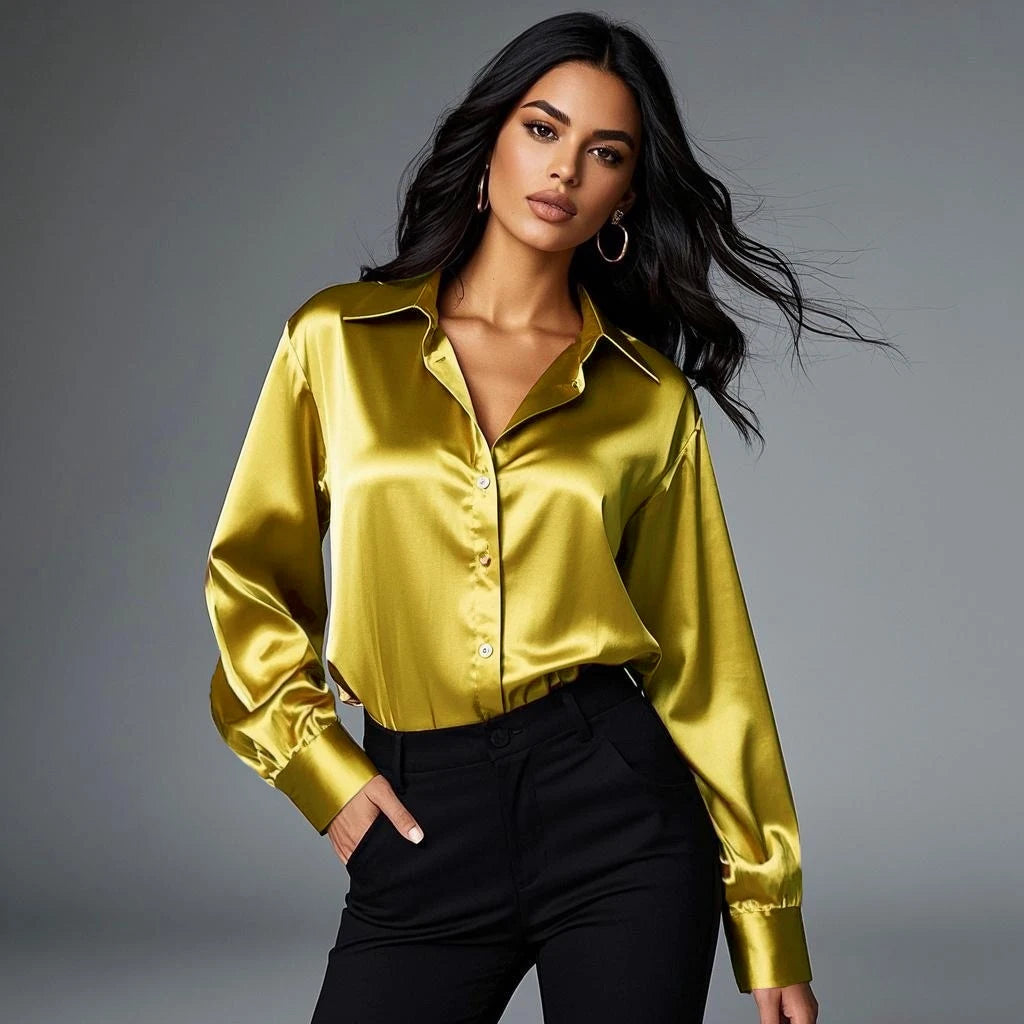 Korean Office Lady Trend Casual Shirt Elegant