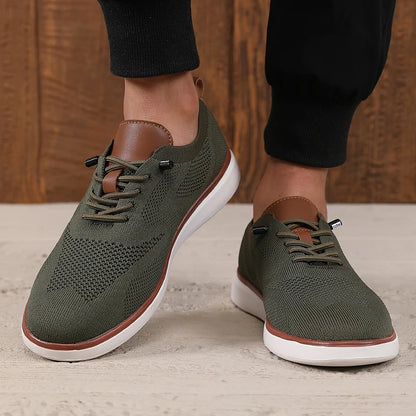 Fashionable Avant Garde Men's Sports Shoes Knitted Mesh Breathable