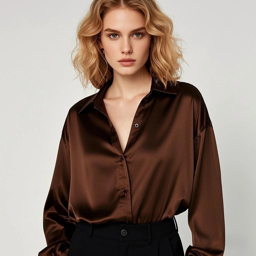 Korean Office Lady Trend Casual Shirt Elegant
