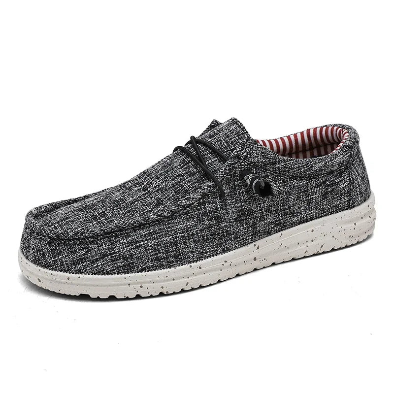 Men Casual Shoes Slip on Canvas Loafers Comfortable Walking